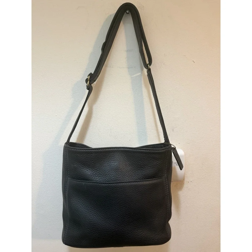 VTG Black COACH 1990's Sonoma Pocket Zip Crossbody/Shoulder Bag 4924